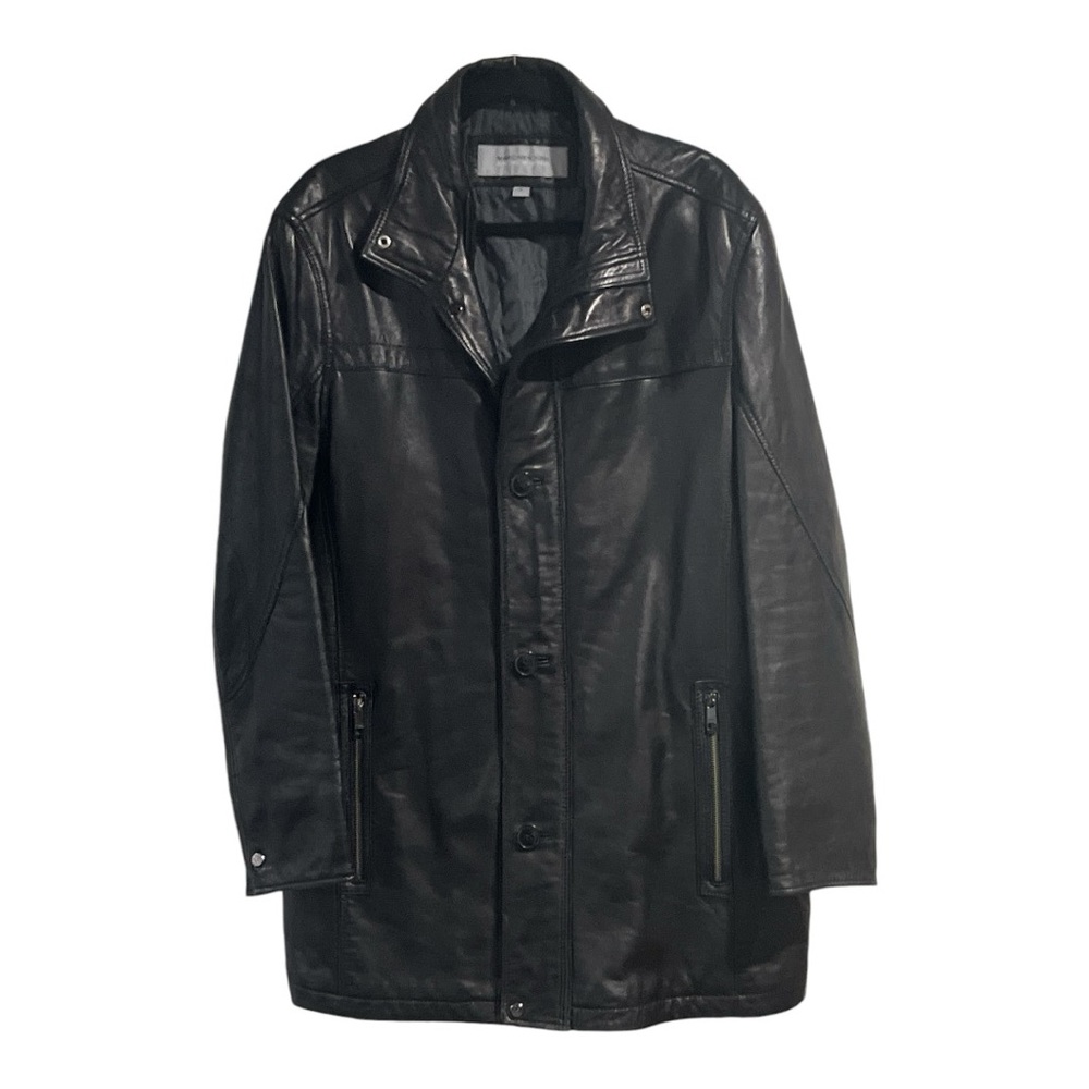 Marc New York by Andrew W Marc Black Leather Men’s Jacket Size XL.